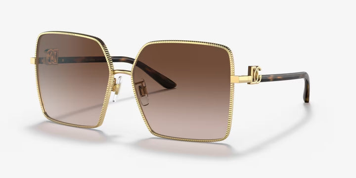 DOLCE &amp; GABBANA OVERSIZED SQUARE FRAME SUNGLASSES