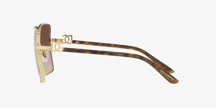 DOLCE &amp; GABBANA OVERSIZED SQUARE FRAME SUNGLASSES