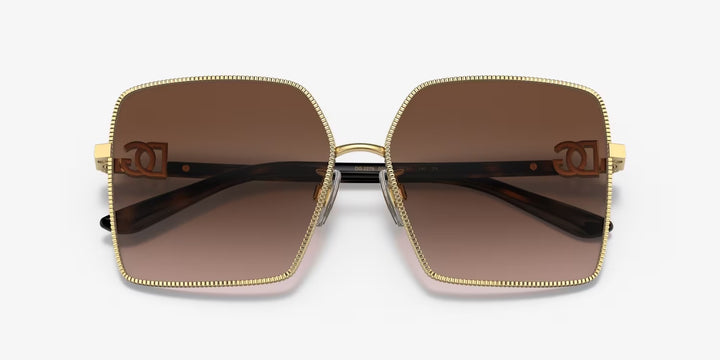 DOLCE &amp; GABBANA OVERSIZED SQUARE FRAME SUNGLASSES