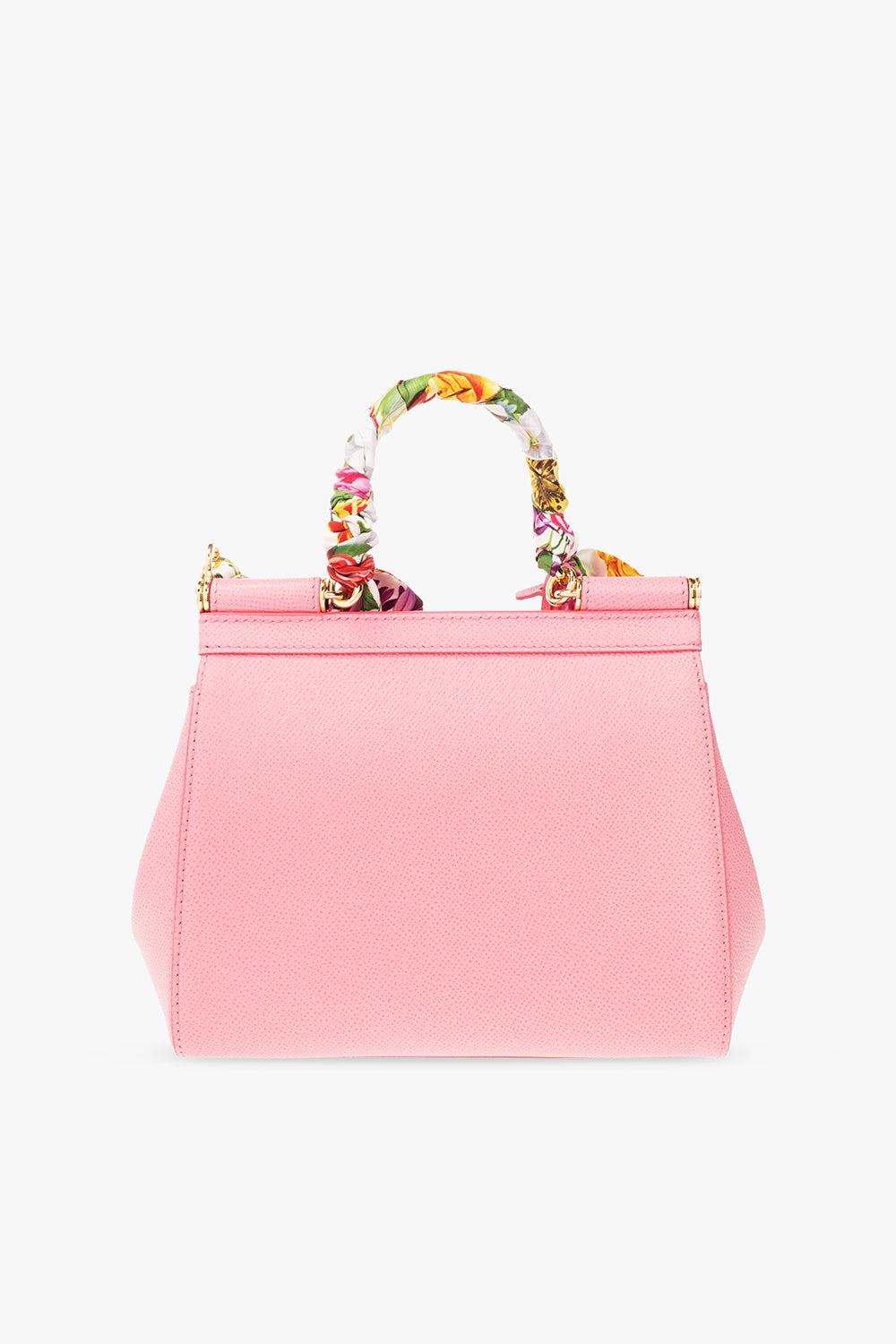 DOLCE &amp; GABBANA PINK SICILY SMALL SHOULDER BAG