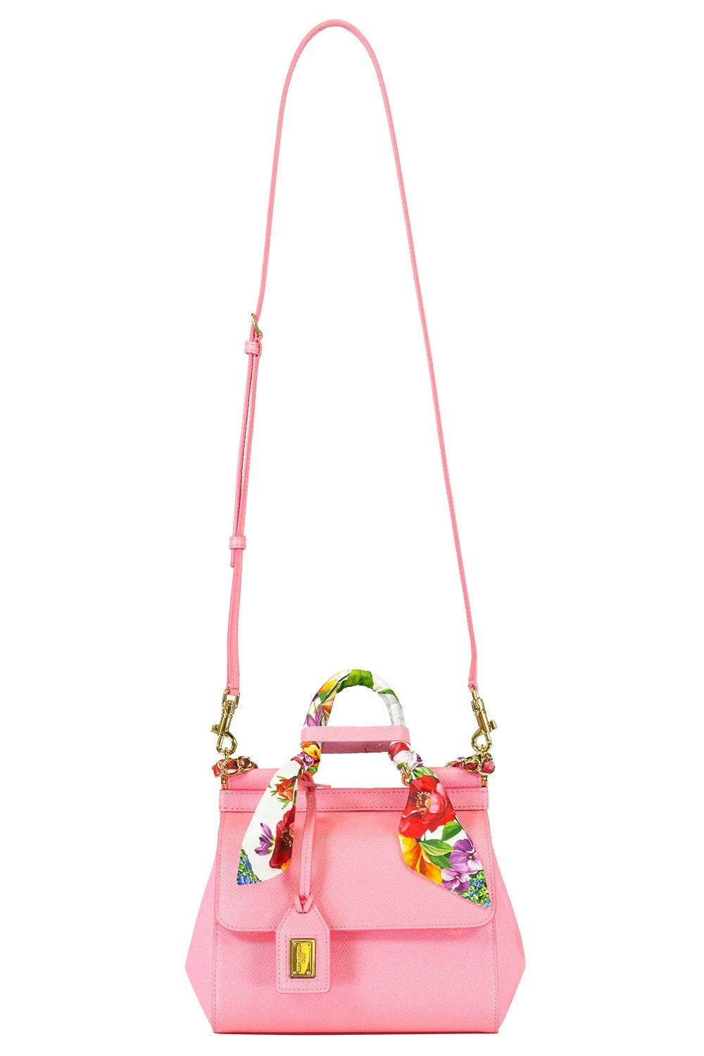 DOLCE &amp; GABBANA PINK SICILY SMALL SHOULDER BAG