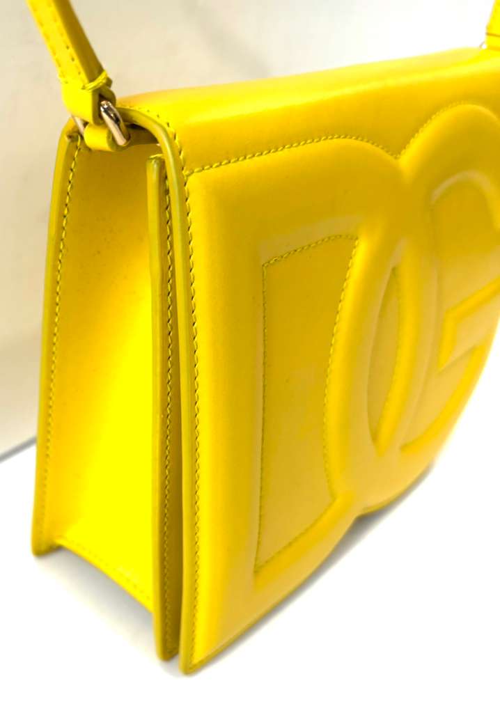 DOLCE &amp; GABBANA DG LOGO CALFSKIN LEATHER CROSSBODY BAG
