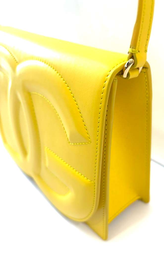 DOLCE &amp; GABBANA DG LOGO CALFSKIN LEATHER CROSSBODY BAG