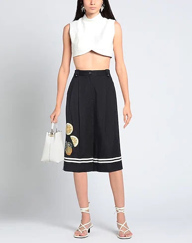 DOLCE &amp; GABBANA EMBELLISHED PALAZZO WIDE PANTS