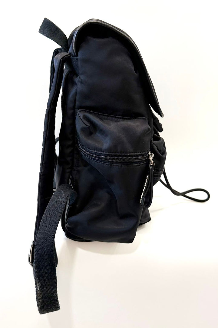DOLCE &amp; GABBANA BLACK CANVAS BACKPACK
