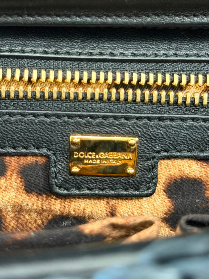 DOLCE &amp; GABBANA MISS DOLCE CROCHET SHOULDER BAG