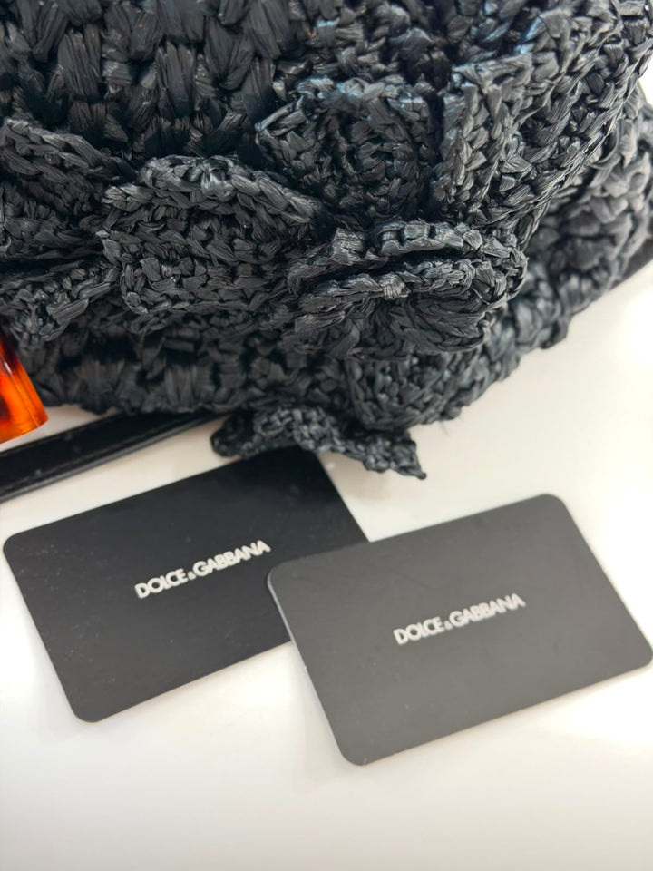DOLCE &amp; GABBANA MISS DOLCE CROCHET SHOULDER BAG