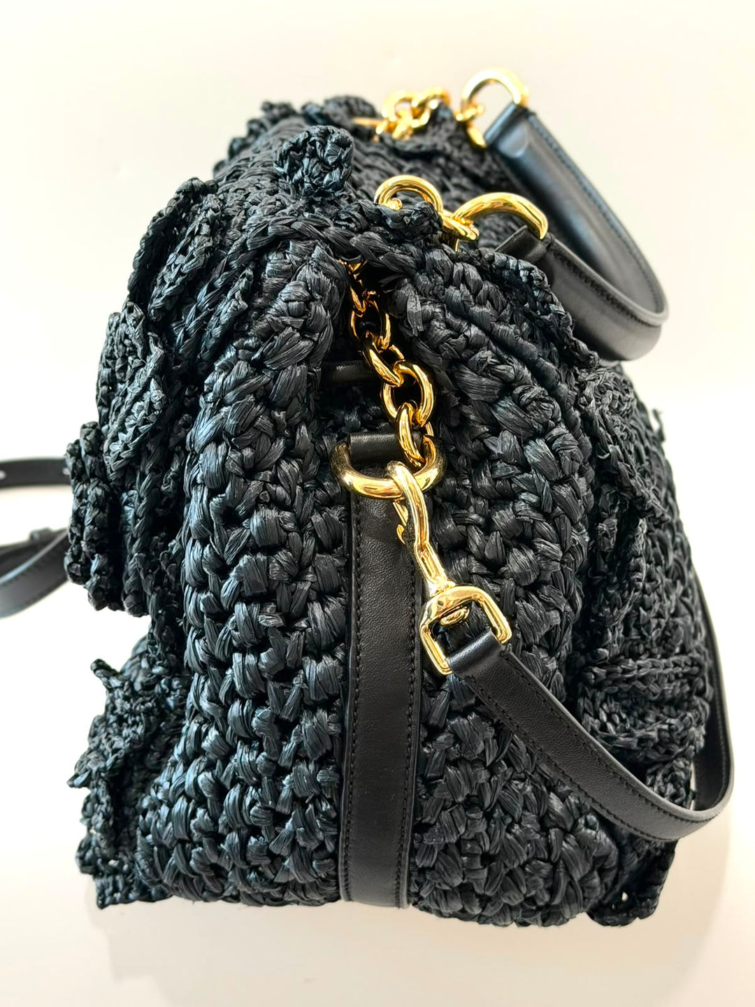 DOLCE &amp; GABBANA MISS DOLCE CROCHET SHOULDER BAG