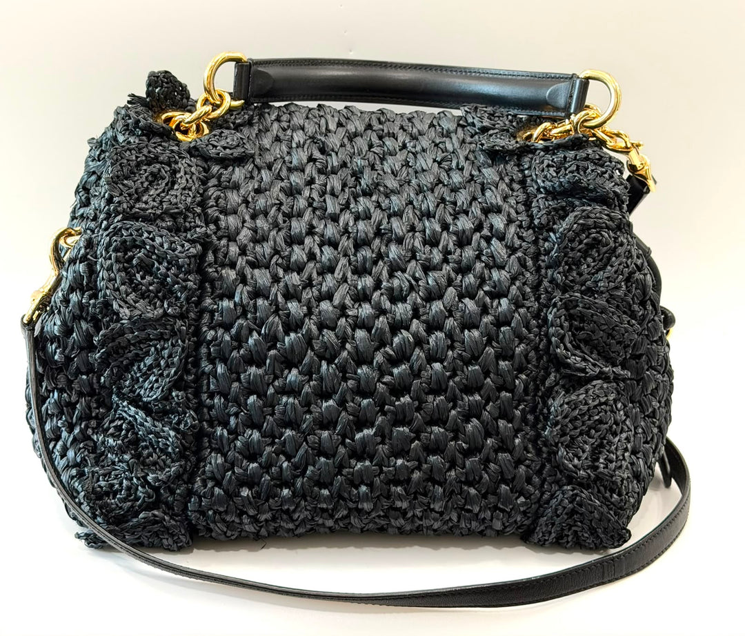 DOLCE &amp; GABBANA MISS DOLCE CROCHET SHOULDER BAG