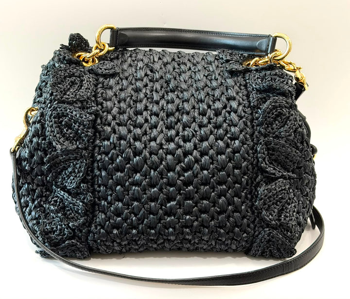 DOLCE &amp; GABBANA MISS DOLCE CROCHET SHOULDER BAG