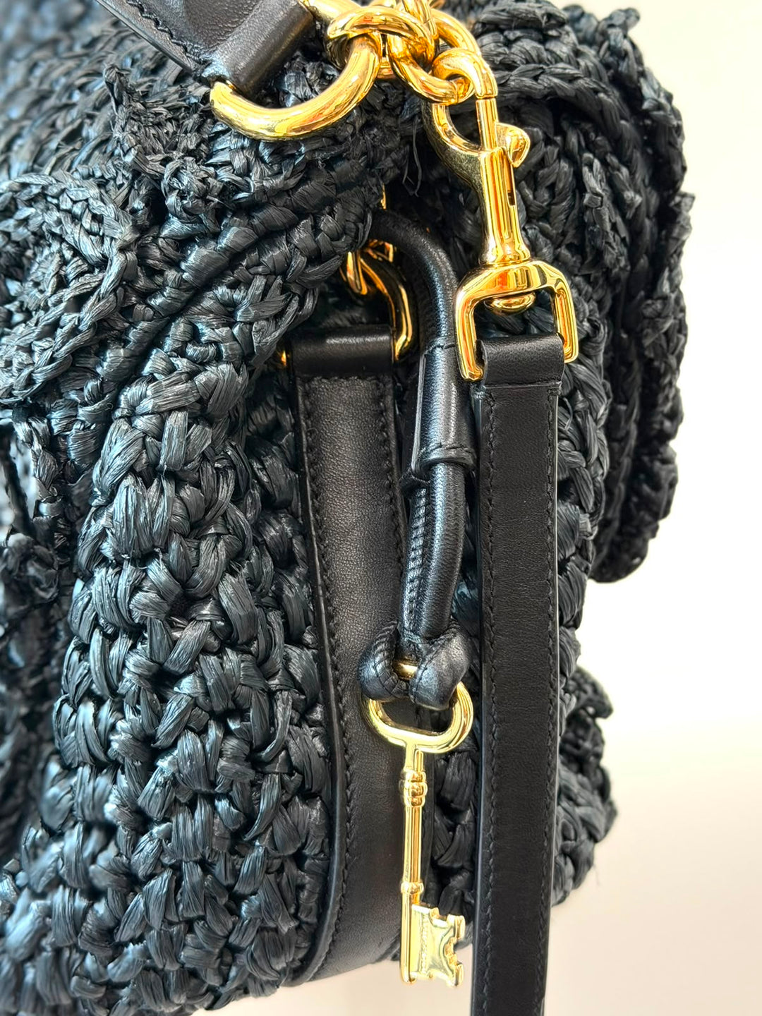 DOLCE &amp; GABBANA MISS DOLCE CROCHET SHOULDER BAG