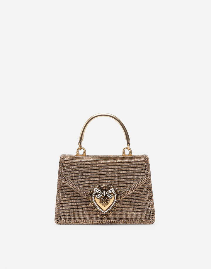 DOLCE &amp; GABBANA DEVOTION RHINESTONE CHAIN BAG