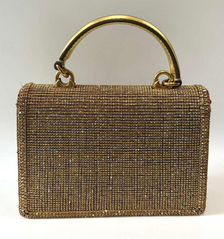 DOLCE &amp; GABBANA DEVOTION RHINESTONE CHAIN BAG