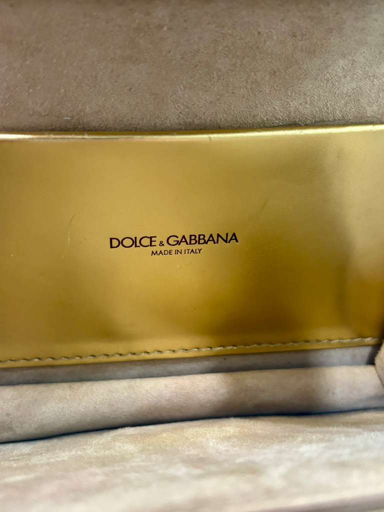 DOLCE &amp; GABBANA DEVOTION RHINESTONE CHAIN BAG
