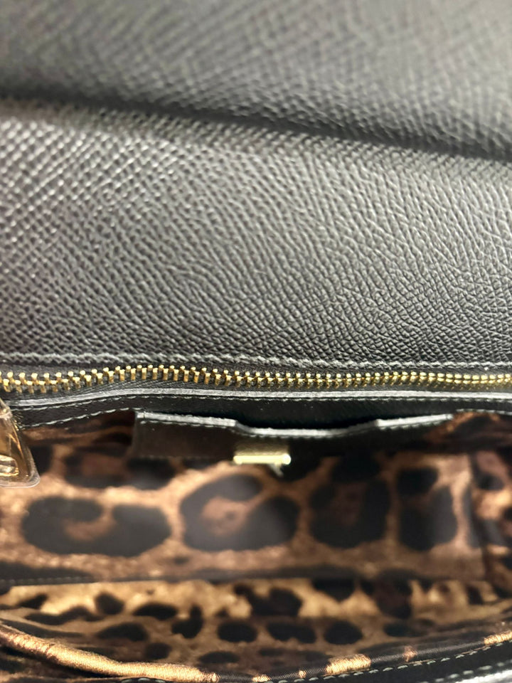 DOLCE &amp; GABBANA FAMILY PATCH CALFSKIN MISS SICILY BAG