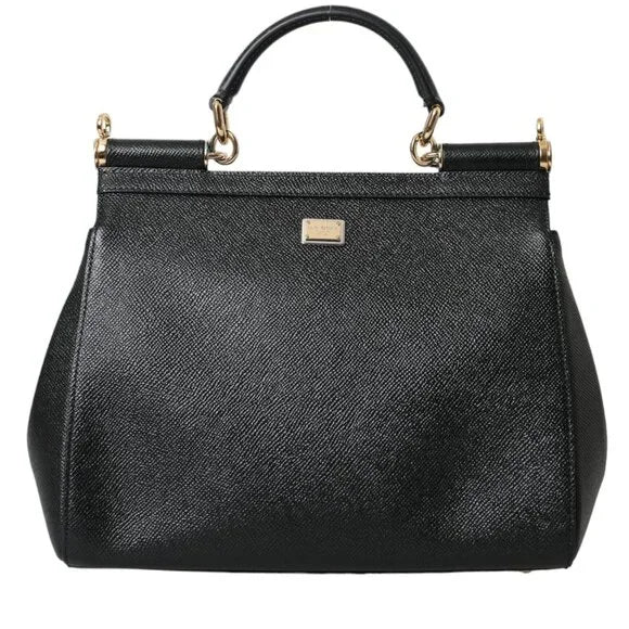 DOLCE &amp; GABBANA FAMILY PATCH CALFSKIN MISS SICILY BAG
