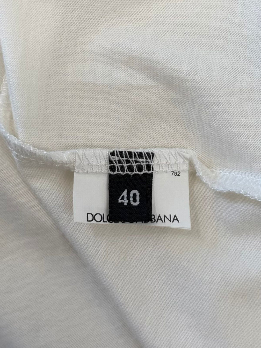DOLCE &amp; GABBANA PRINTED COTTON CREW NECK T-SHIRT