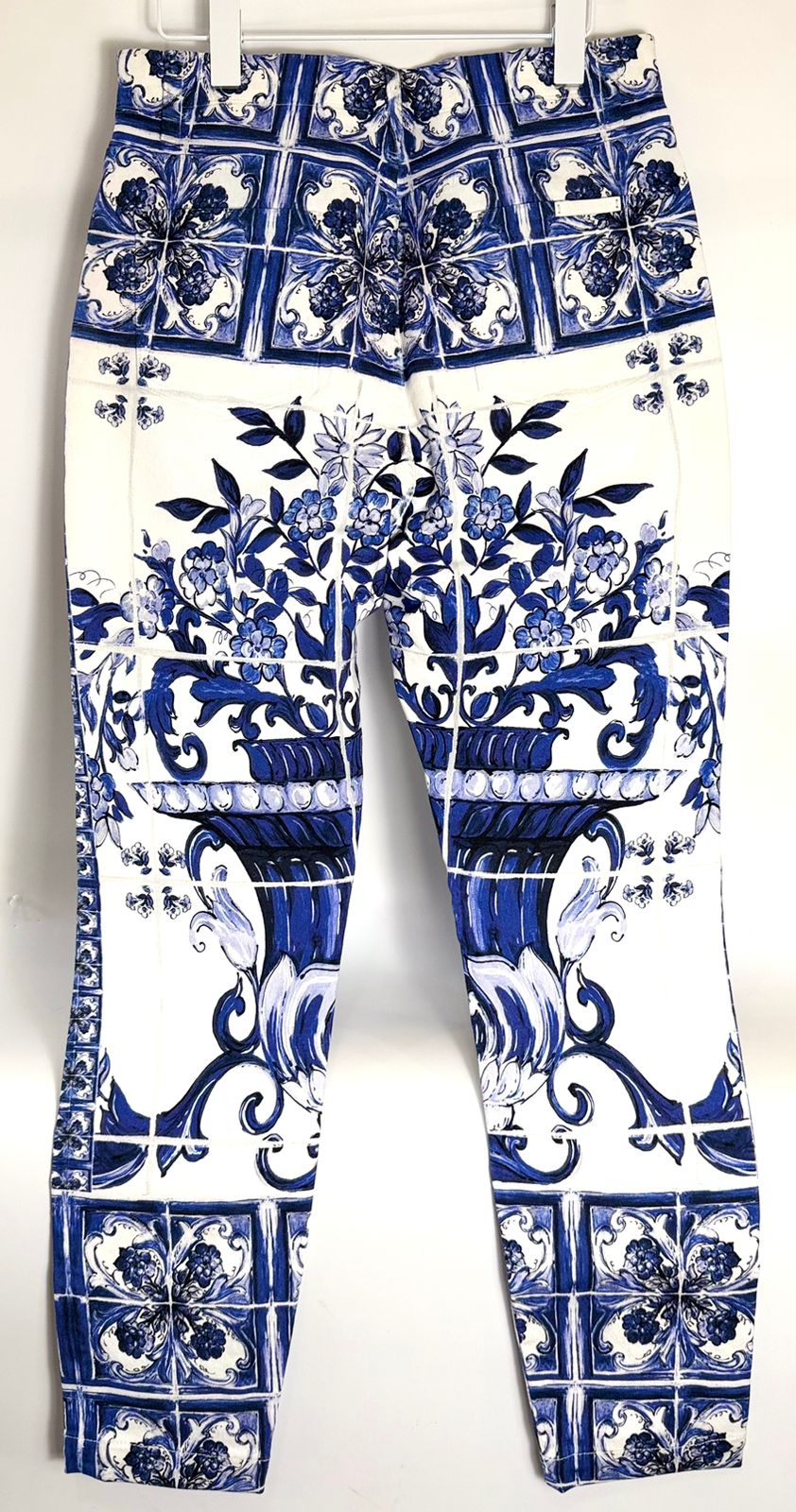 DOLCE &amp; GABBANA MAJOLICA-PRINT HIGH-WAIST SKINNY JEANS