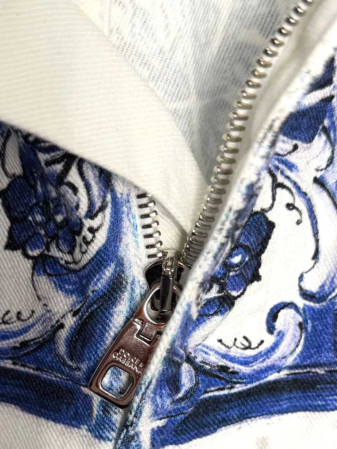DOLCE &amp; GABBANA MAJOLICA-PRINT HIGH-WAIST SKINNY JEANS