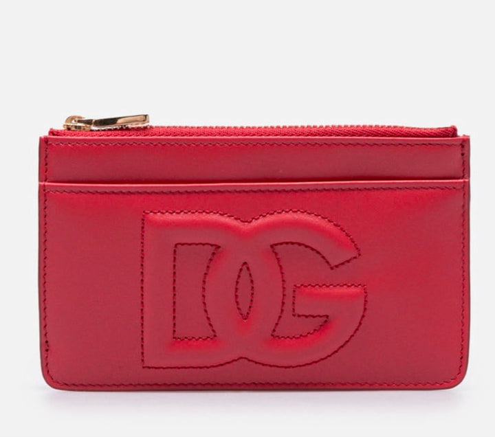 DOLCE &amp; GABBANA MEDIUM CALFSKIN DG LOGO CARD HOLDER