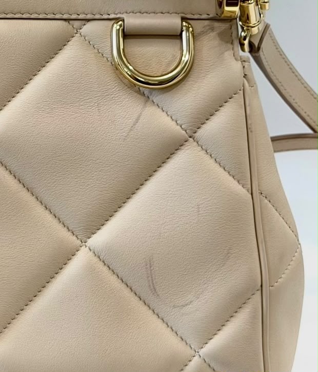 DOLCE &amp; GABBANA MEDIUM ARIA MATELASSÉ LEATHER SICILY SHOULDER BAG