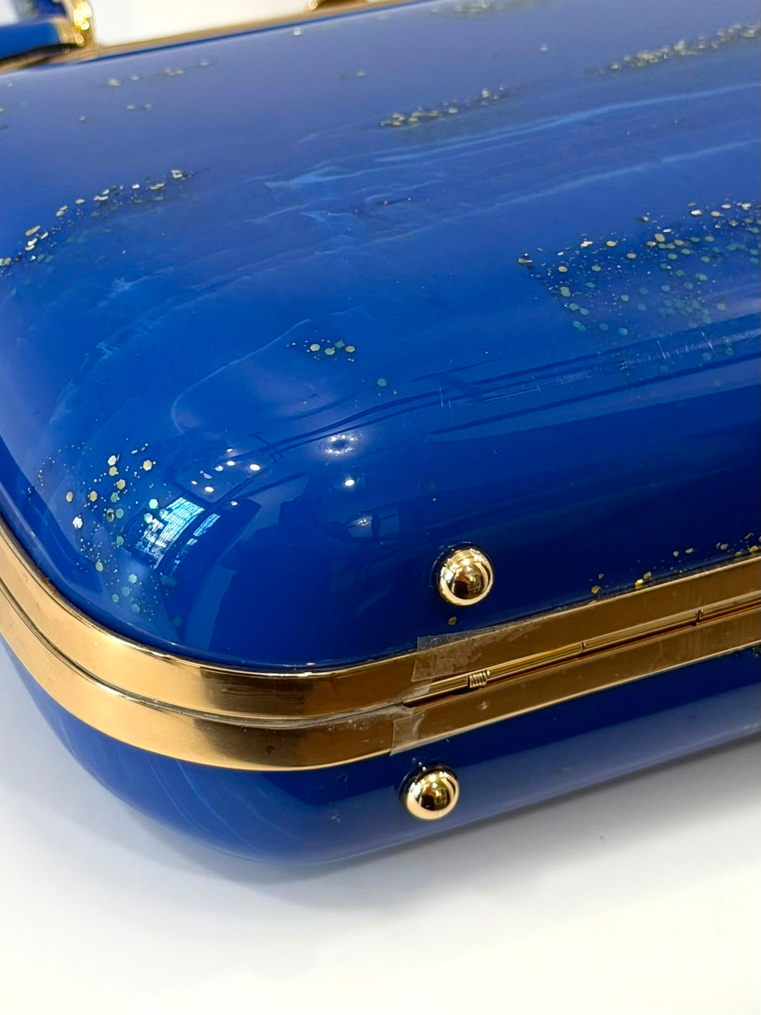 DOLCE &amp; GABBANA ACRYLIC GLASS SICILY BOX BAG