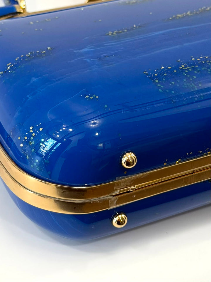 DOLCE &amp; GABBANA ACRYLIC GLASS SICILY BOX BAG