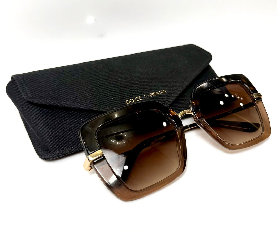DOLCE &amp; GABBANA TORTOISESHELL SUNGLASSES