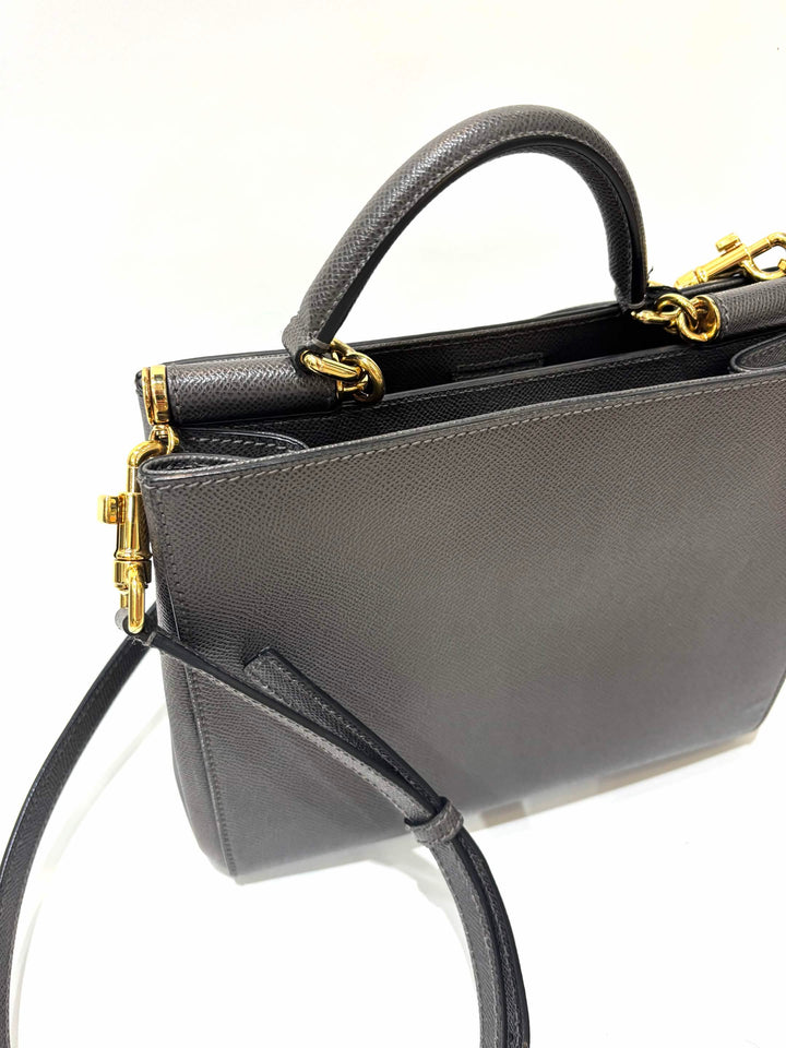 DOLCE &amp; GABBANA DAUPHINE MISS SICILY MEDIUM SHOPPER TOTE BAG