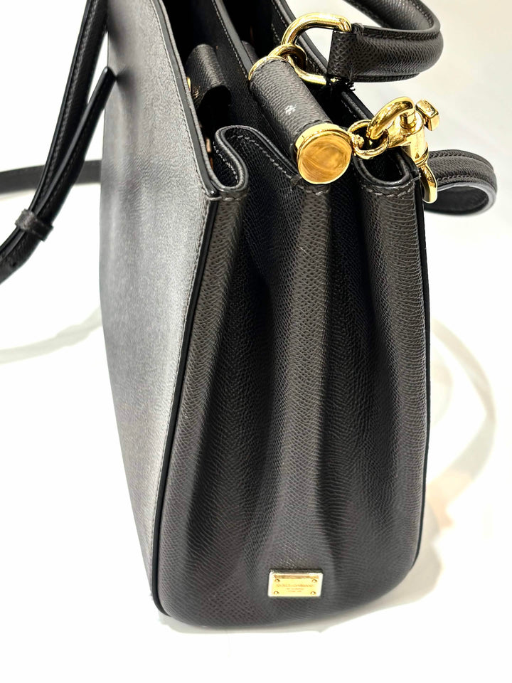 DOLCE &amp; GABBANA DAUPHINE MISS SICILY MEDIUM SHOPPER TOTE BAG