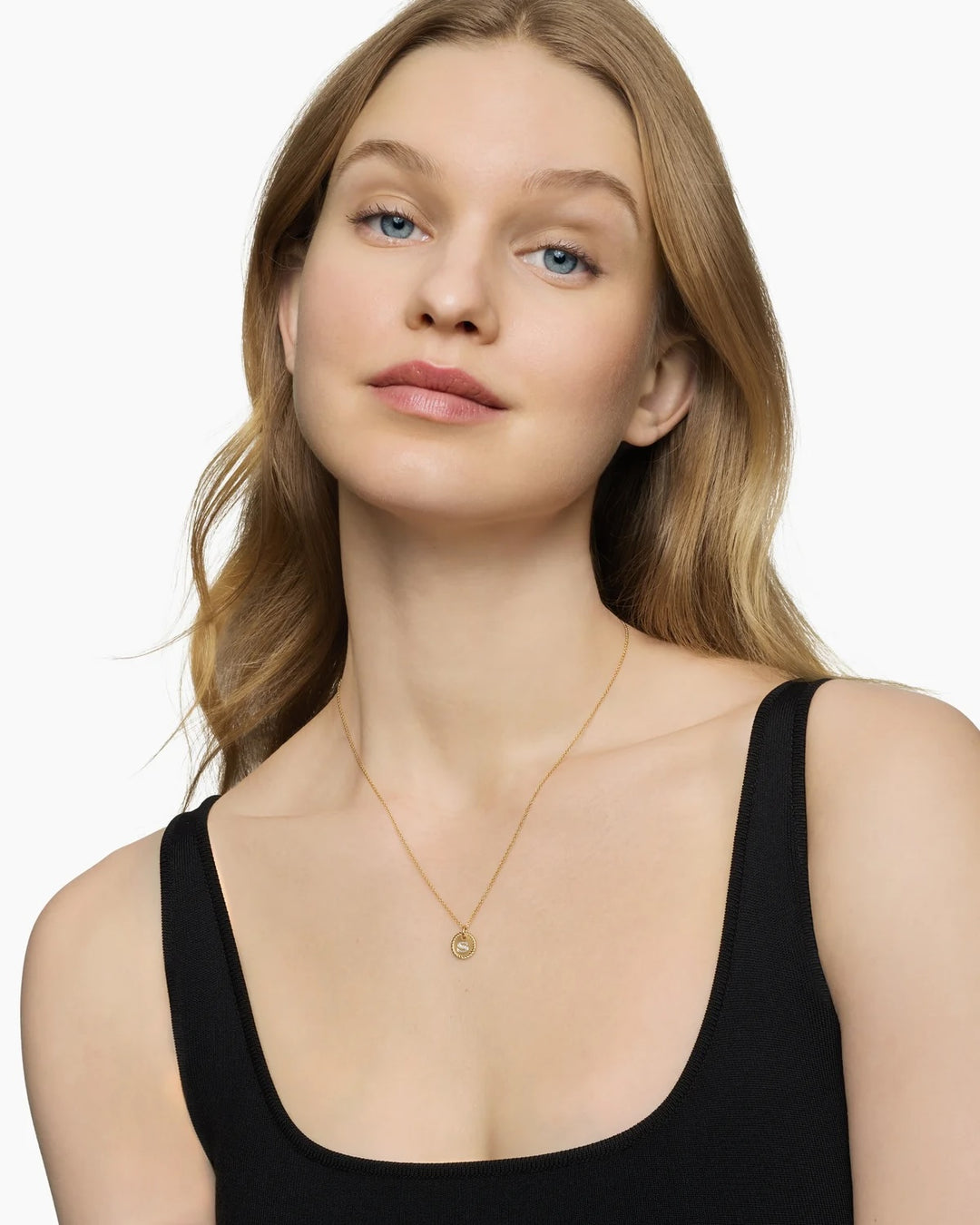 DY CABLE COLLECTION 18K GOLD S PENDANT WITH DIAMOND NECKLACE