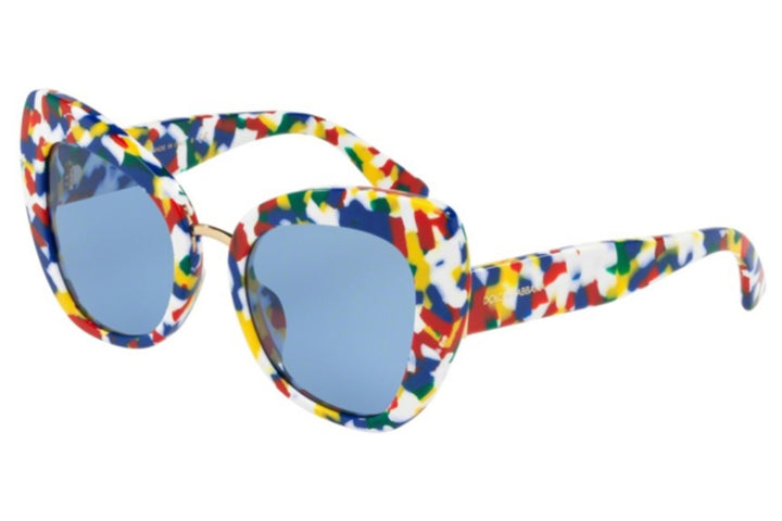 D &amp; G CAT-EYE CONFETTI OVERSIZED SUNGLASSES