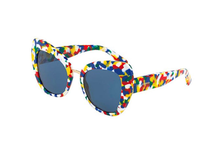 D &amp; G CAT-EYE CONFETTI OVERSIZED SUNGLASSES