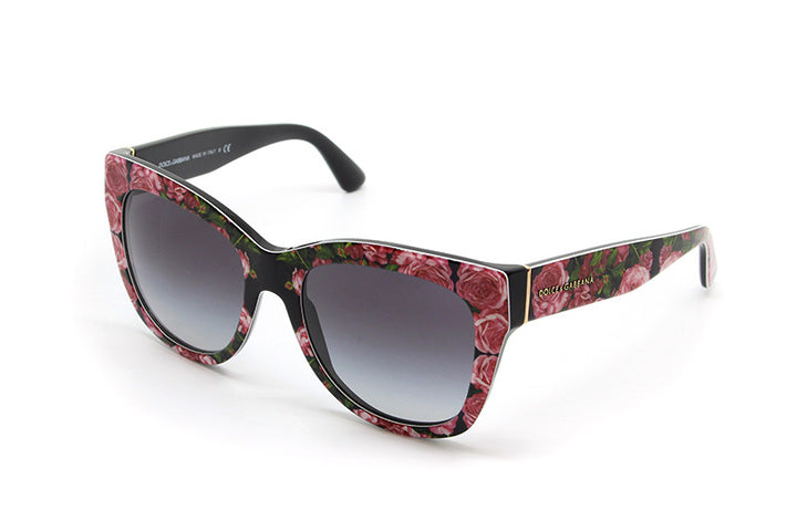 D &amp; G DG4237 ROSE PRINT CAT-EYE SUNGLASSES