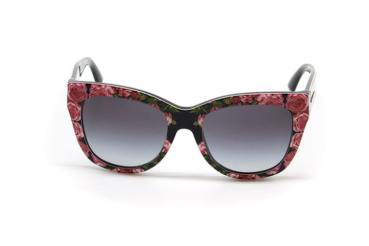 D &amp; G DG4237 ROSE PRINT CAT-EYE SUNGLASSES