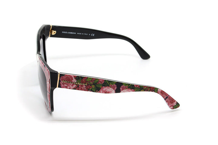 D &amp; G DG4237 ROSE PRINT CAT-EYE SUNGLASSES