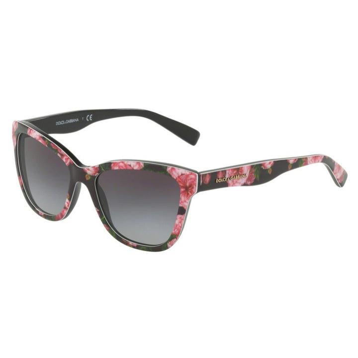 D &amp; G DG4237 ROSE PRINT CAT-EYE SUNGLASSES