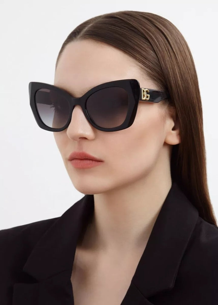 DOLCE &amp; GABBANA LOW BRIDGE GRADIENT SUNGLASSES