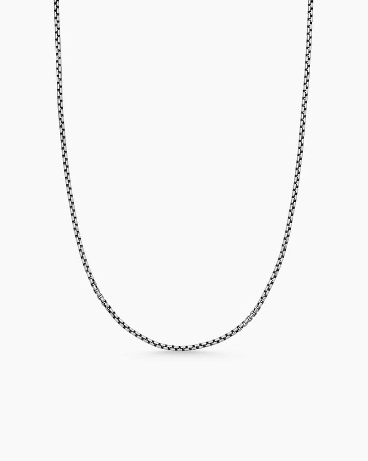 DAVID YURMAN STERLING SILVER BOX CHAIN NECKLACE
