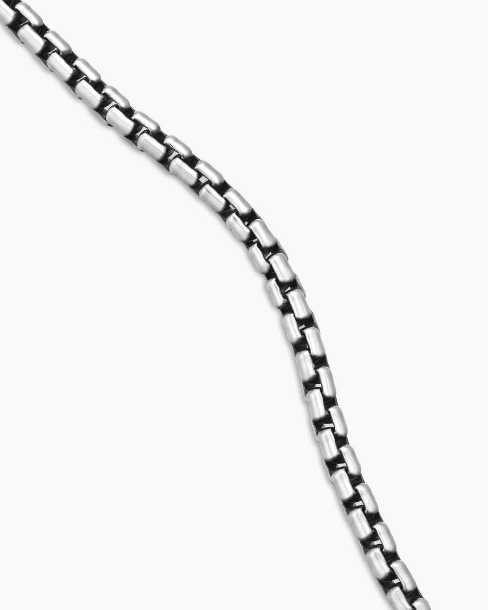 DAVID YURMAN STERLING SILVER BOX CHAIN NECKLACE