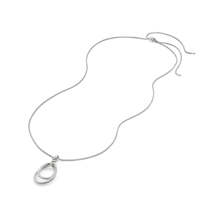 DAVID YURMAN CONTINUANCE PENDANT DIAMOND NECKLACE