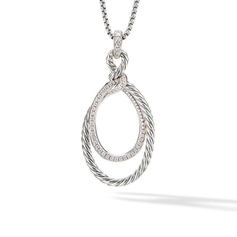 DAVID YURMAN CONTINUANCE PENDANT DIAMOND NECKLACE