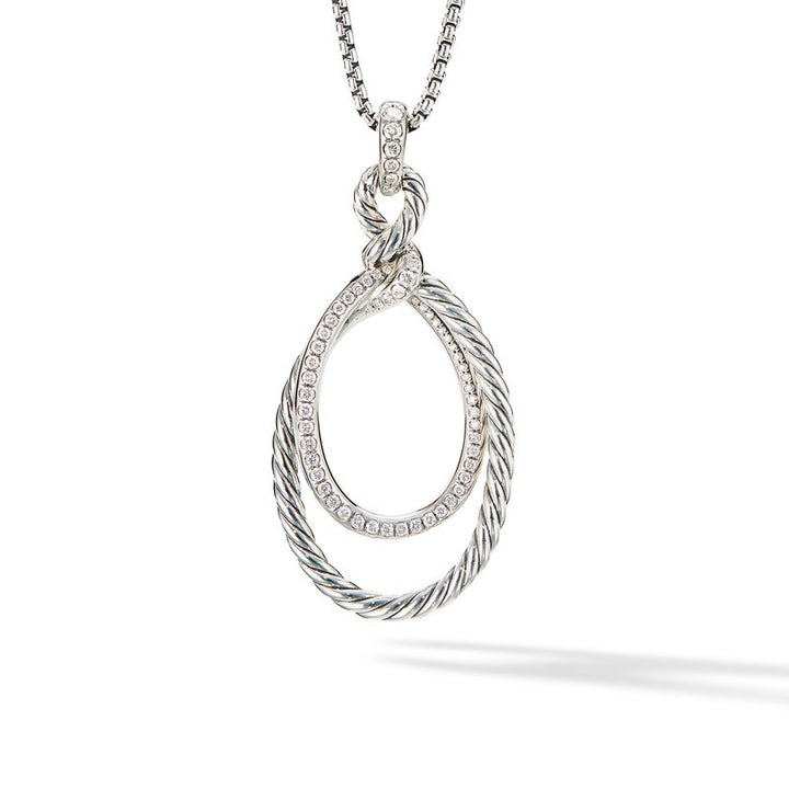 DAVID YURMAN CONTINUANCE PENDANT DIAMOND NECKLACE