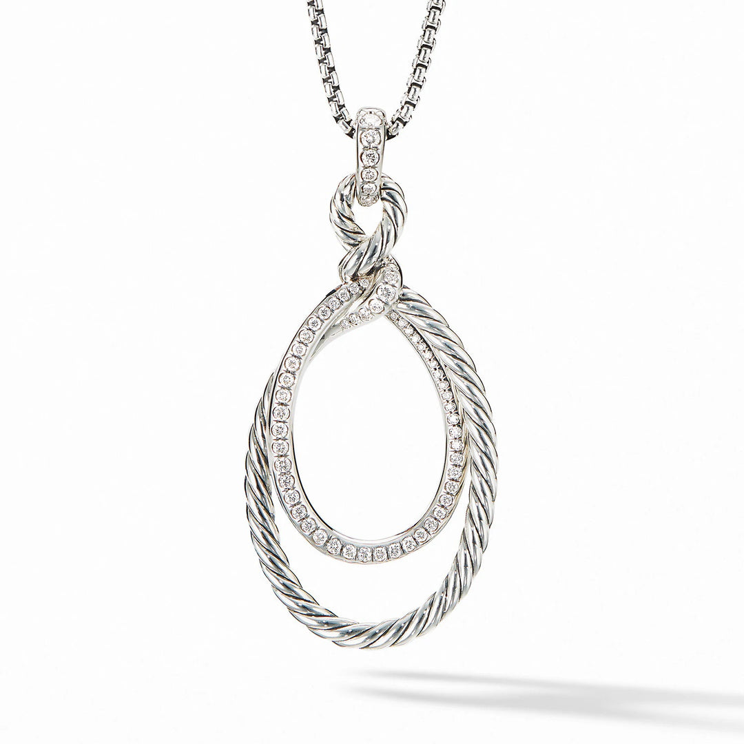 DAVID YURMAN CONTINUANCE PENDANT DIAMOND NECKLACE