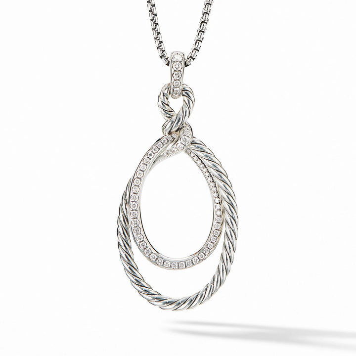DAVID YURMAN CONTINUANCE PENDANT DIAMOND NECKLACE