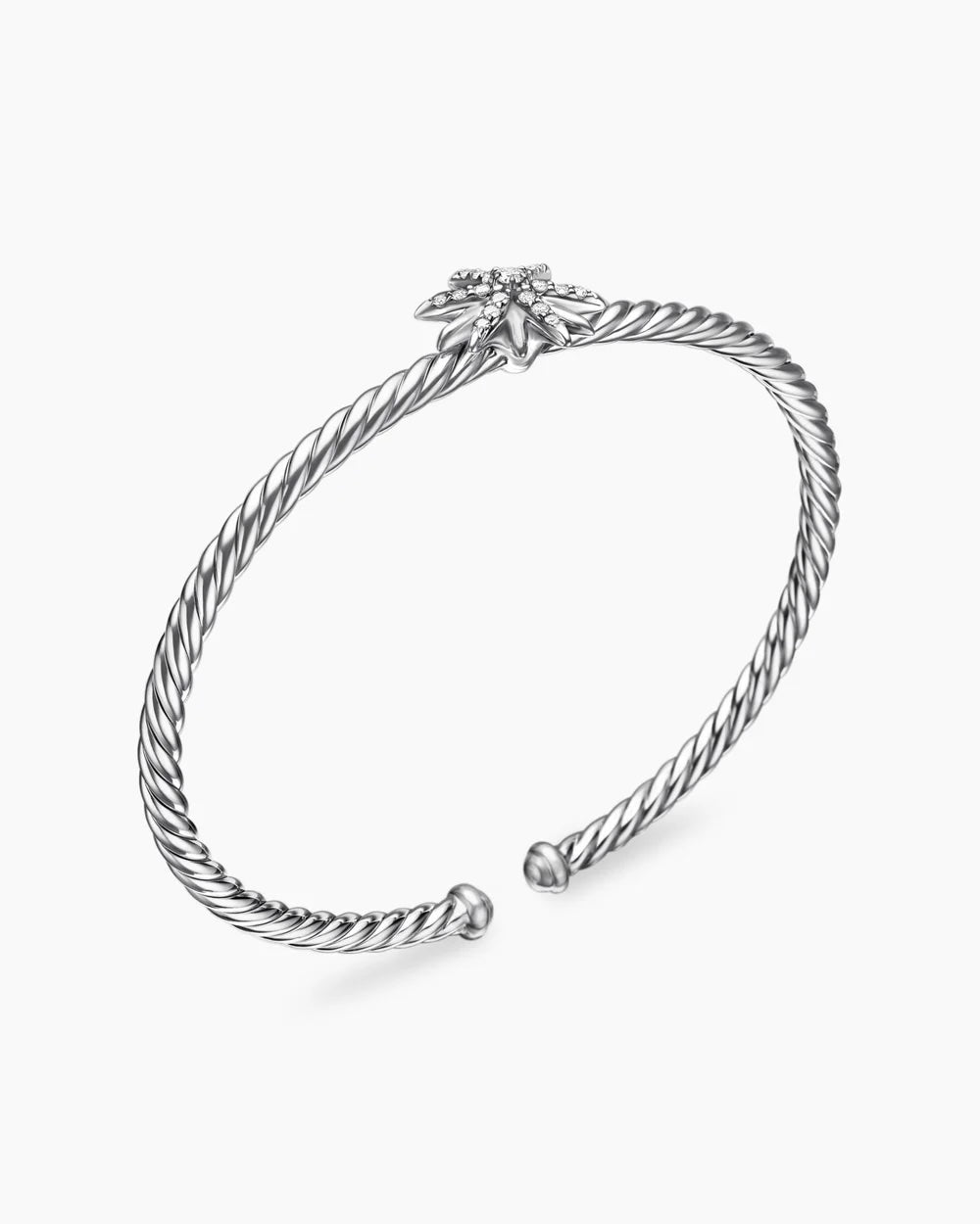 DAVID YURMAN STARBURST CENTER DIAMOND STATION BRACELET