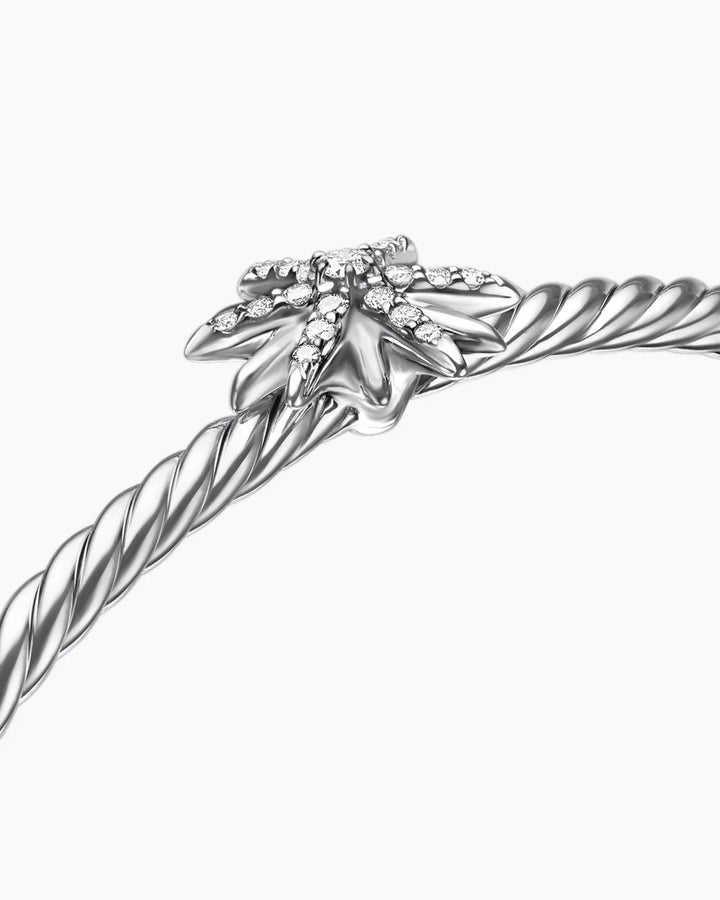 DAVID YURMAN STARBURST CENTER DIAMOND STATION BRACELET