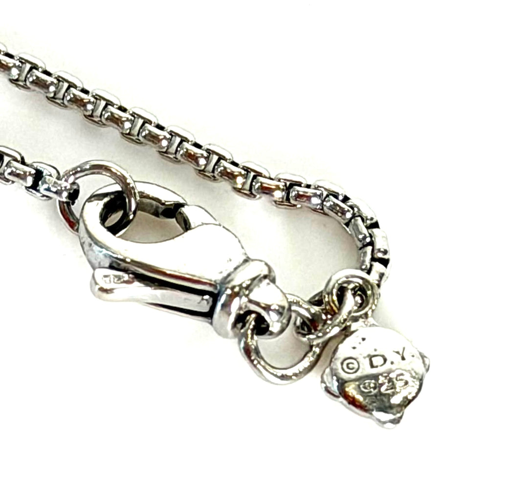 DAVID YURMAN STERLING SILVER BOX CHAIN NECKLACE
