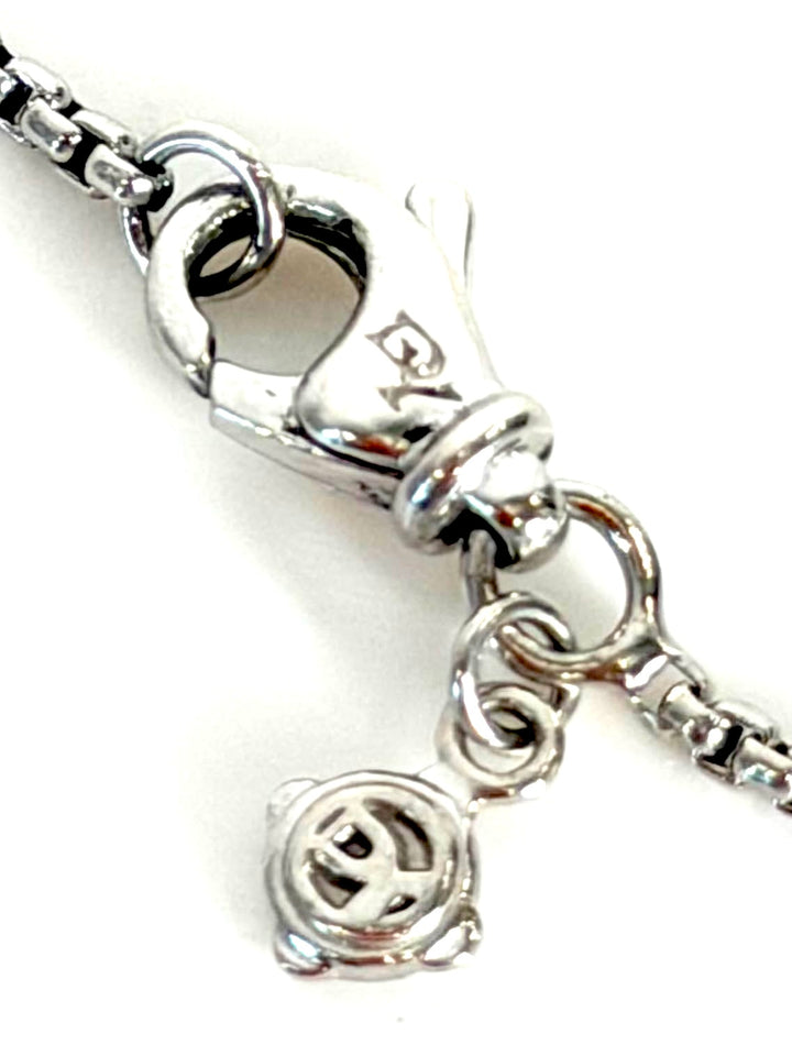 DAVID YURMAN STERLING SILVER BOX CHAIN NECKLACE