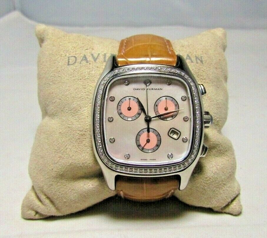 DAVID YURMAN CHRONOGRAPH THOROUGHBRED DIAMOND WATCH